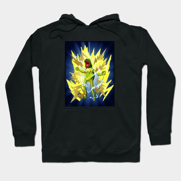 Super Saiyan Kermit Hoodie by FungibleDesign